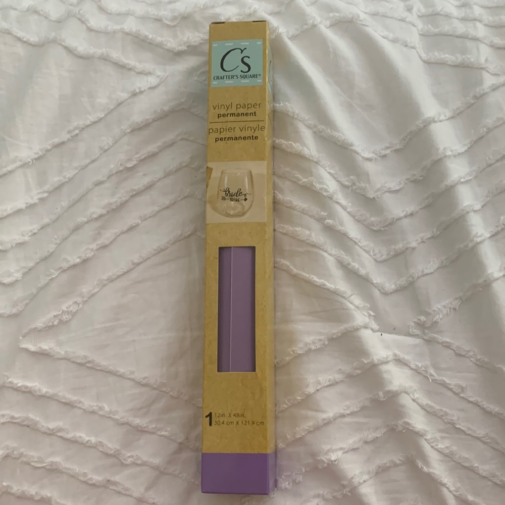 Crafters Square Permanent Vinyl Paper Purple